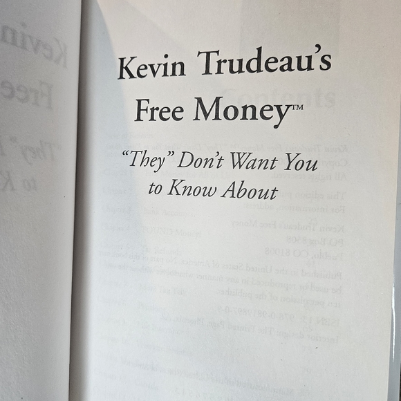 Free Money ""They"" Don't Want You to Know About Kevin Trudeau #1 NY Times - Picture 13 of 16